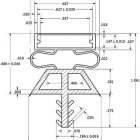 DOOR GASKET MAGNETIC (OLD STYLE) - Custom Sized - Triple Dart