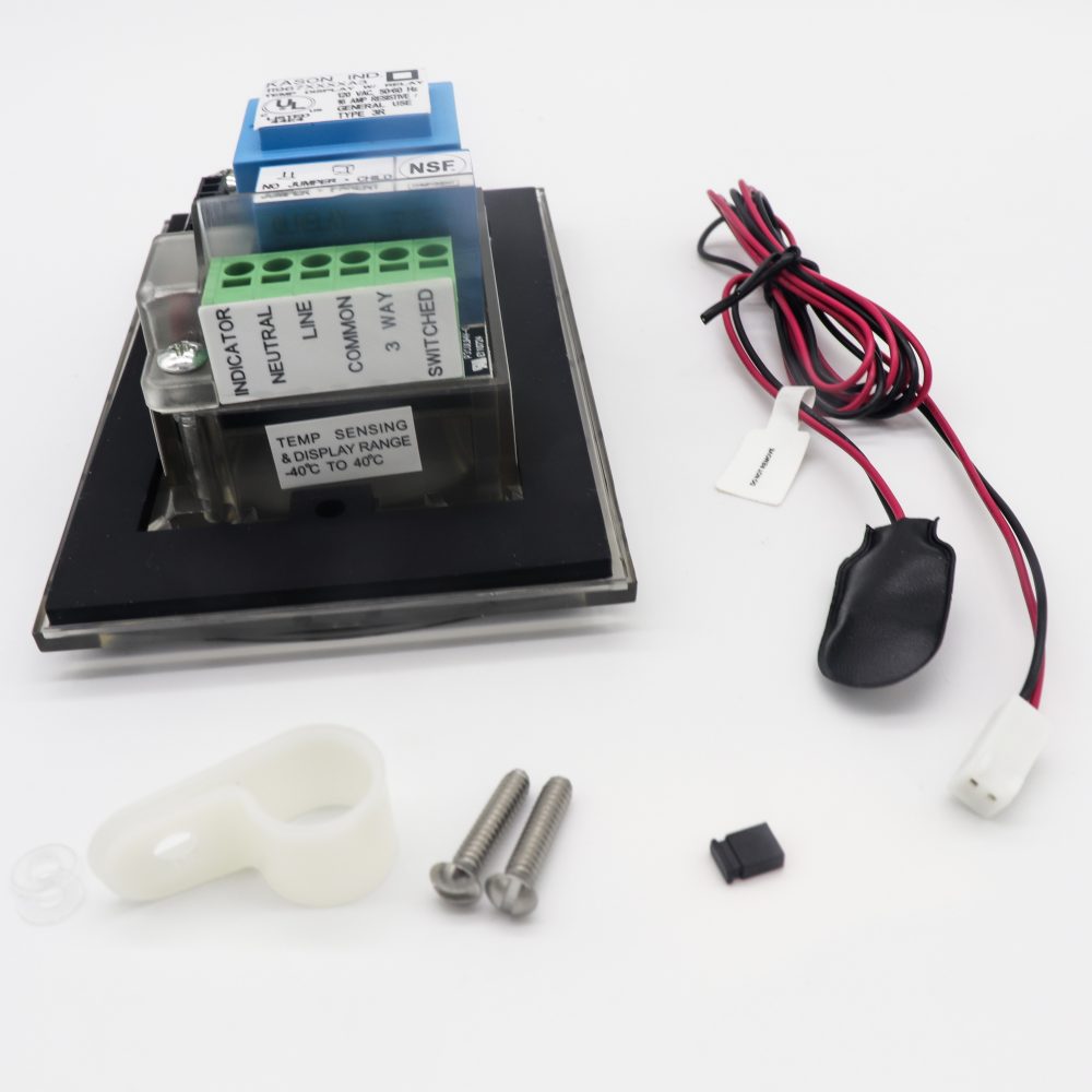 KASON 1967A3 DUAL TEMPERATURE DISPLAY AND SWITCH WITH HARDWARE KIT
