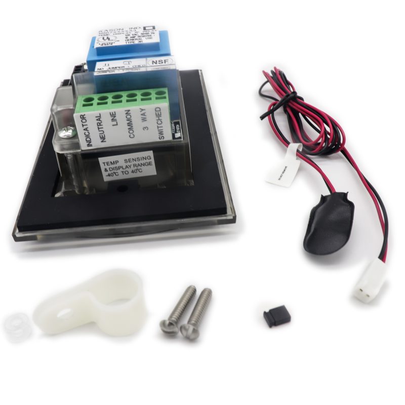Kason 1967-A3 Dual Temperature Display and Switch with Hardware KIT
