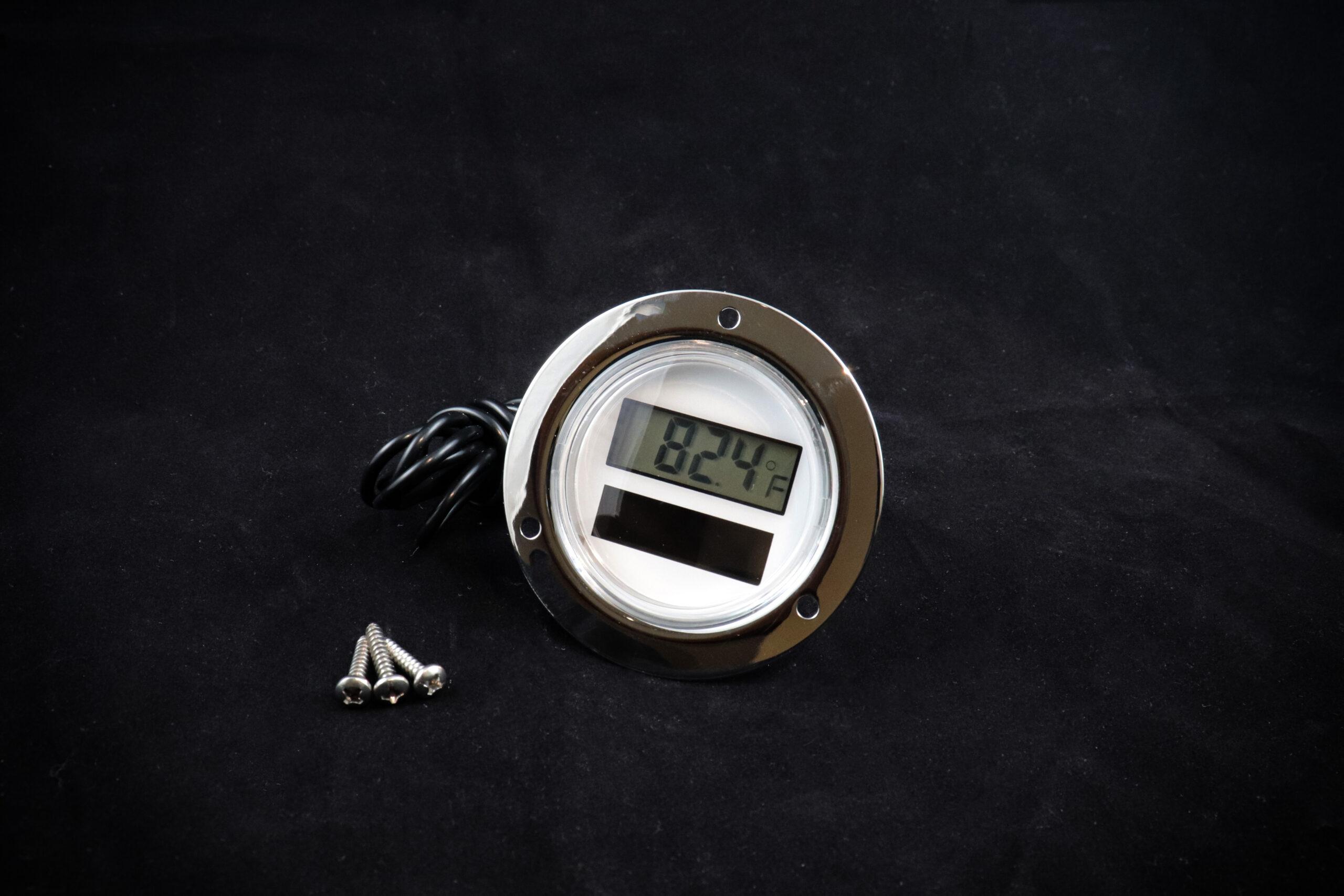 JM 3 In 1 Digital Thermometer Clock Hiking Camping Outdoor Compass