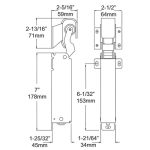 DOOR CLOSER - KASON 1094 - Hydraulic - Standard Mount - Flush Hook