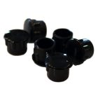 CAM PLUGS 3/8in - Black - Quantity of 100
