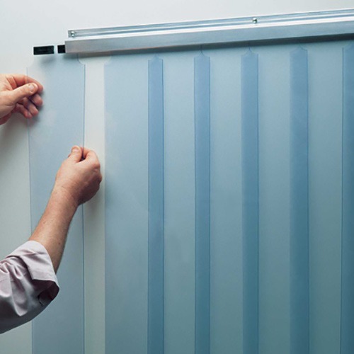 freezer and cooler strip curtains